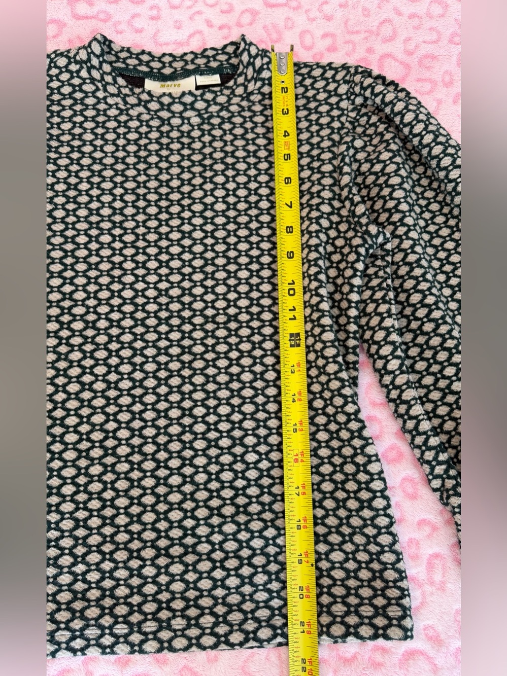 Anthropologie Maeve Green Geometric
Patterned Balloon Sleeve Sweater Size: XS - Picture 8 of 10